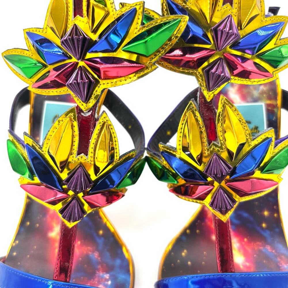 Christian Louboutin Marvel Sea Warrior 100 Knee High Gladiator Sandals 35.5 - Picture 7 of 11